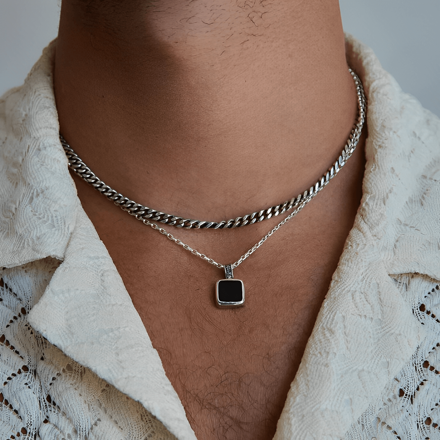 Colar de Prata 925 masculino da Nomar Belmonte