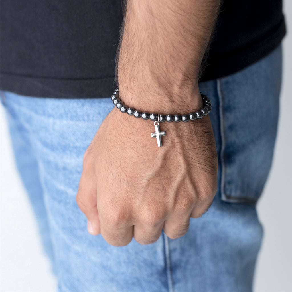 Pulseira_Masculina_Pedra_Hematita_Pandil