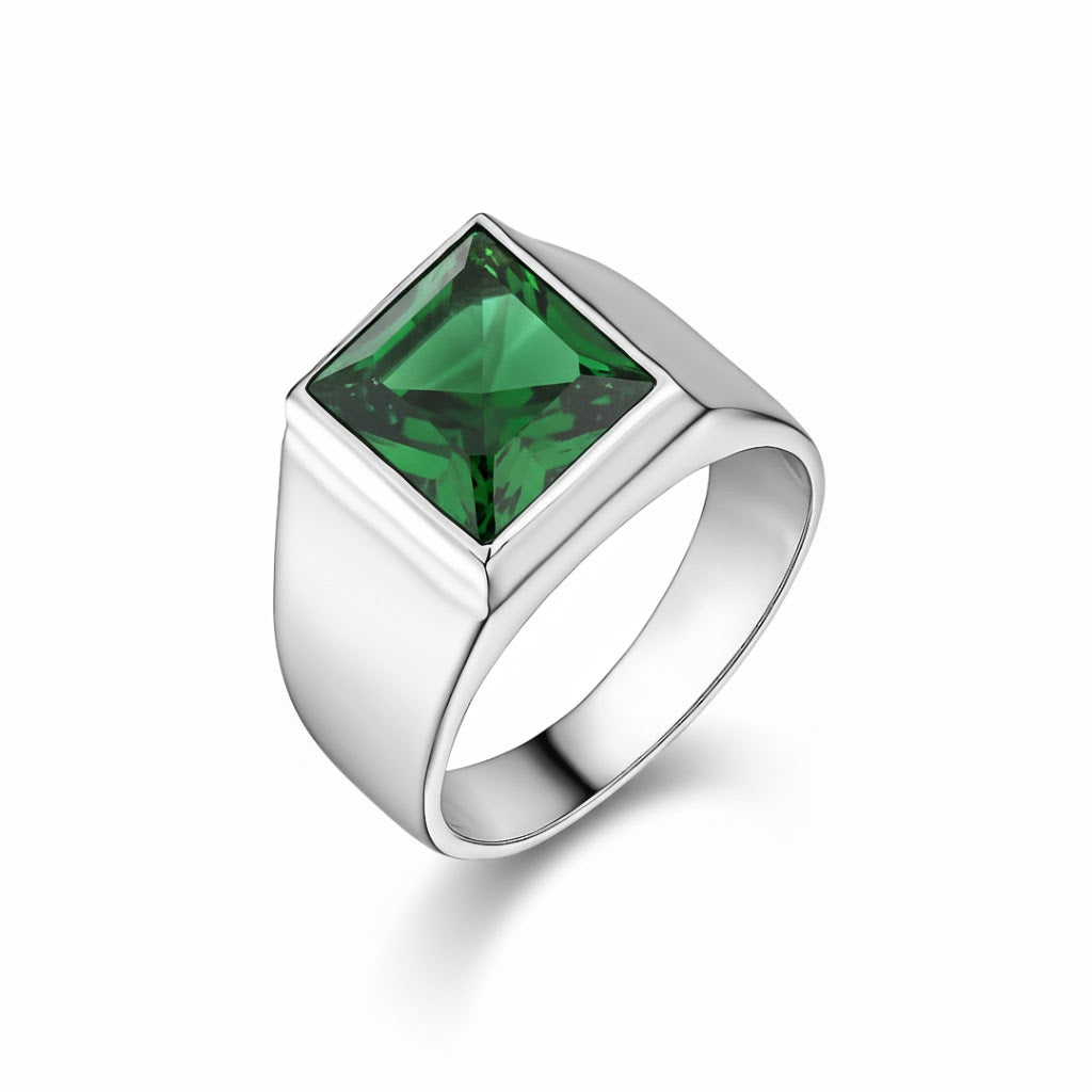 Anel_Masculino_Emerald_Prata_925