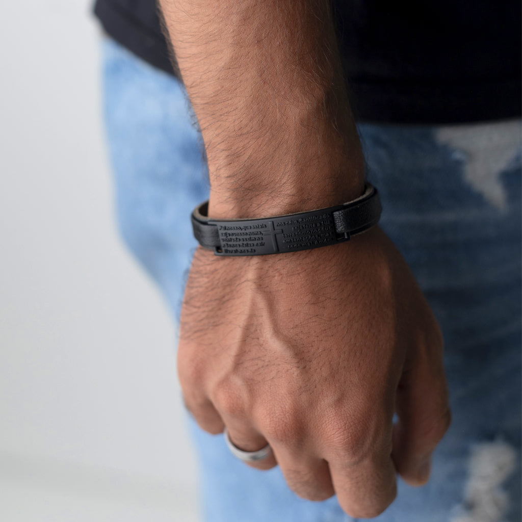 Pulseira_Masculina_De_Couro_Constantini_Preto
