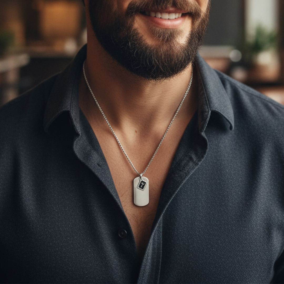 Colar Masculino de Prata Ecrom foto 3 da Nomar Belmonte