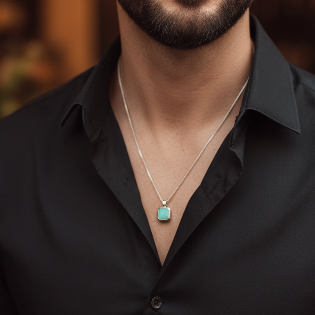 Colar Masculino de Prata Verdelux foto 3 da Nomar Belmonte