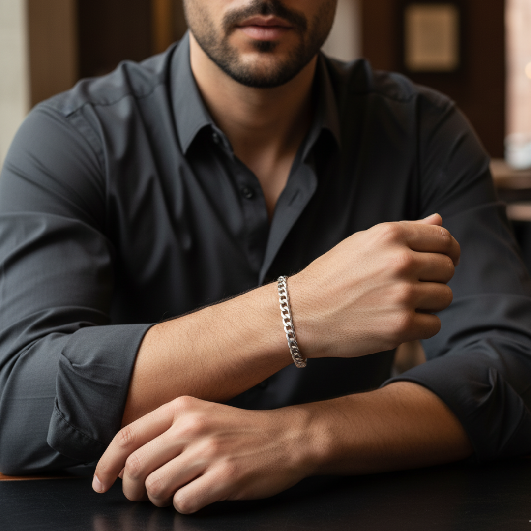 Pulseira-Masculina-De-Prata-Imperium