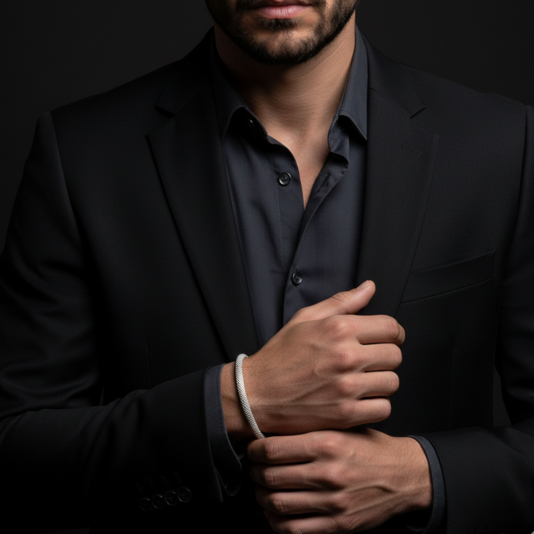 Pulseira-Masculina-de-Prata-Nexuss