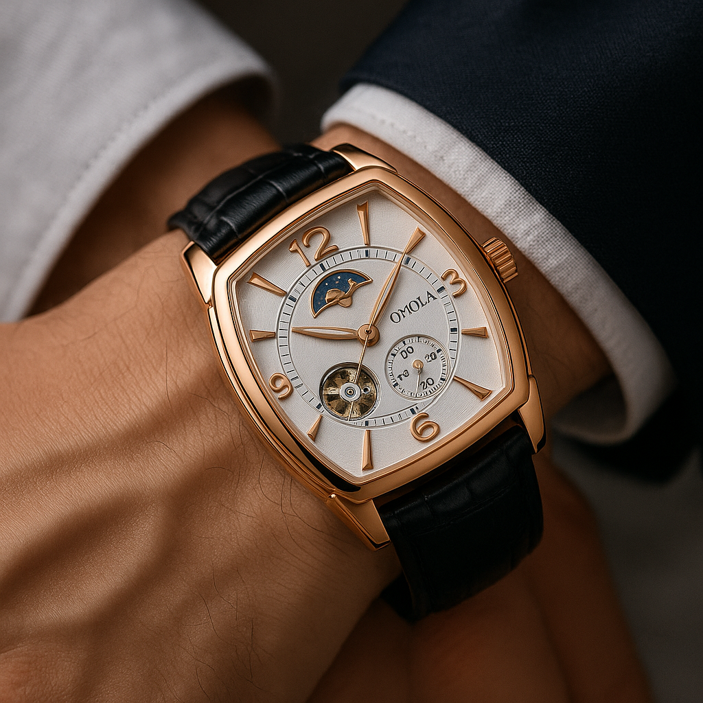 Relógio Masculino Anola Cronys Rose Gold