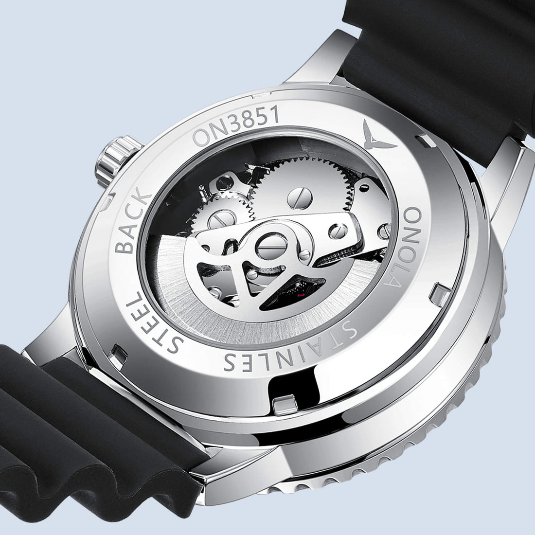 Relógio Masculino Anola Stratton Silver Flare