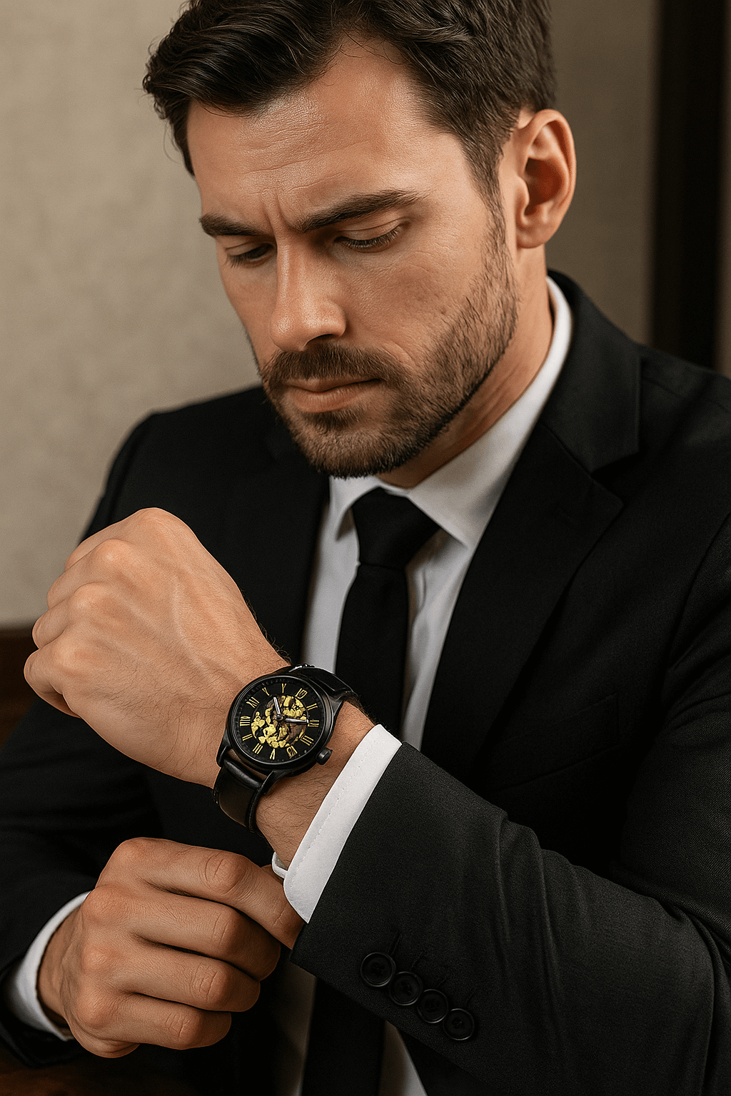 Relógio Masculino Anola Cavalli Black