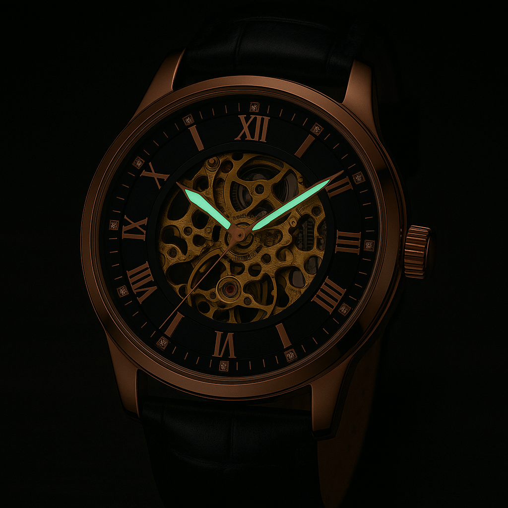 Relógio Masculino Anola Montari Gold Rose