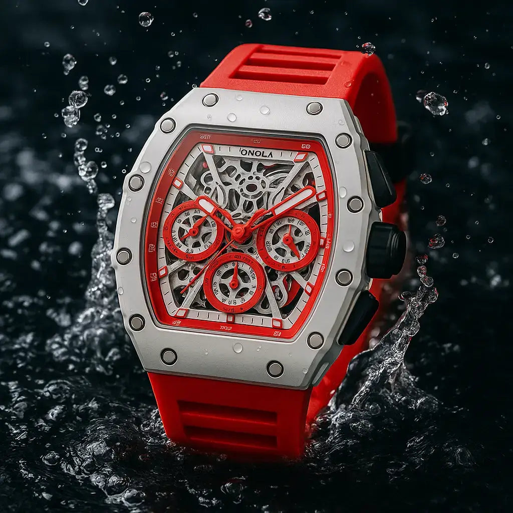 Relógio Masculino Anola Vector Red