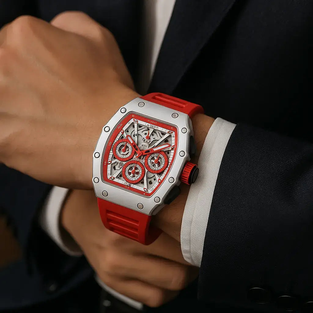 Relógio Masculino Anola Vector Red